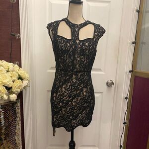 Blessed are the meek lace dress, S